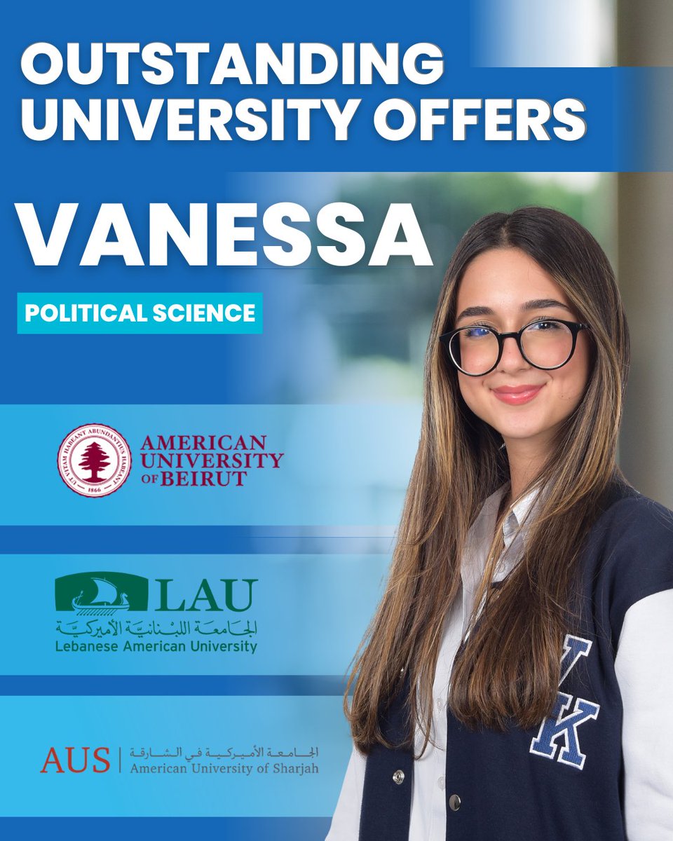 UISDubai's tweet image. Congratulations to our Grade 12 students for outstanding University offers!
We are so proud of you! 💙
#WeAreUIS #ProudlyTaaleem