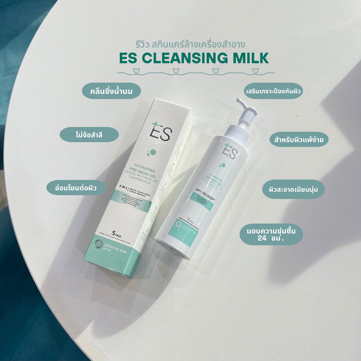 littlecutieboo's tweet photo. ใครขี้เกียจใช้สำลีทุกวันยกมือขึ้น! 🙋🏻♀️
เราเปลี่ยนมาใช้ ES Cleansing Milk แล้วสะดวกมาก แค่นวดวน ๆ บนหน้า ไม่แสบตา ใช้เป็น Step Zero ตามด้วยเจลล้างหน้าอีกที ผิวสะอาดล้ำลึกมาก 🫧
🛒 Shopee: es.officialth
#stepzero #ESCleansingMilk #คลีนผิวใสปิ๊งไม่ต้องปาด #ESThailand #ESSkincare https://t.co/mGIDh9S7Nu