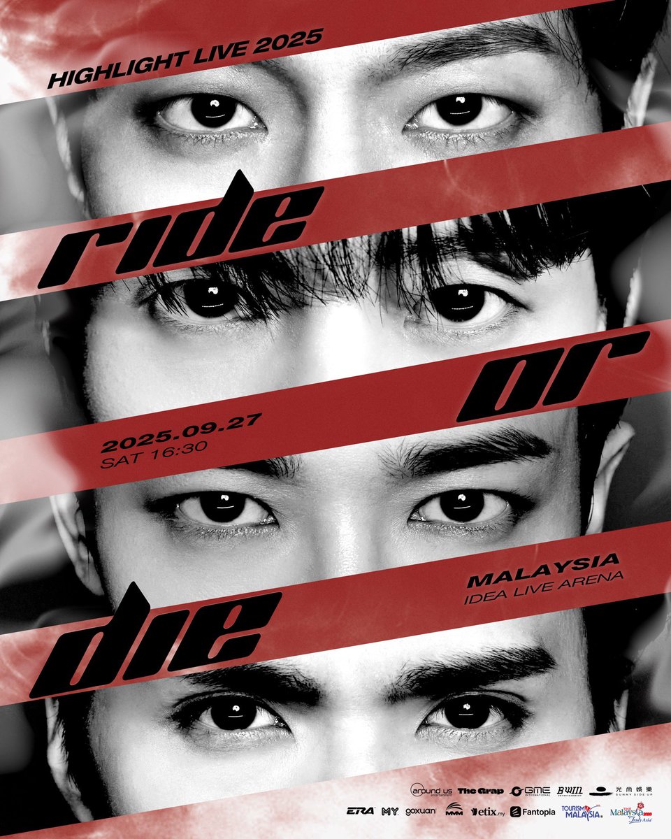 mygmegroup's tweet image. 🎶 “We go ride or die together baby~” 🏎️
​
📣 MALAYSIA LIGHT &amp;amp; B2UTY — IT’S OFFICIAL!
​
K-pop legends HIGHLIGHT (BEAST) are finally bringing their first-ever full concert to Malaysia!