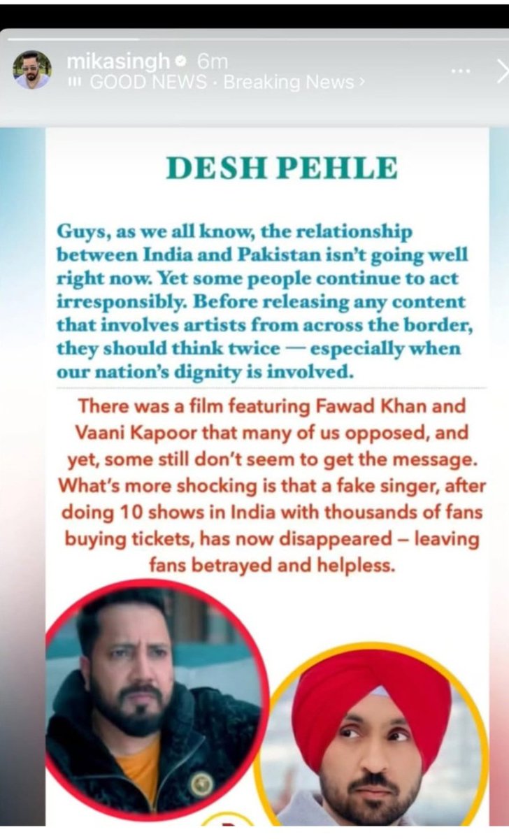 UnapologeticH_1's tweet image. Is it real?
#DiljitDosanjh #Mikasingh