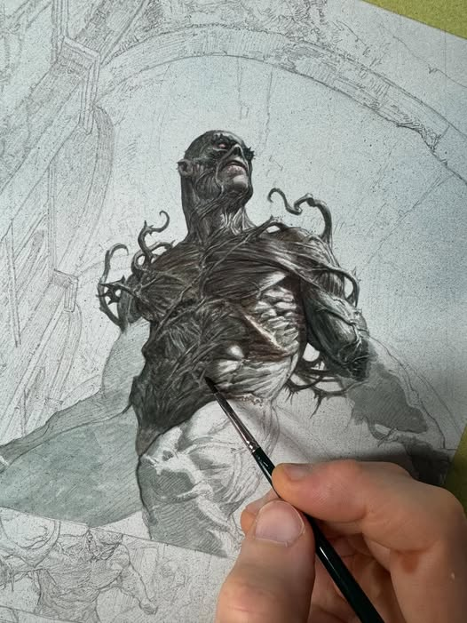 Riccardo Federici artwork 

Work in progress of Swamp Thing  comic panel