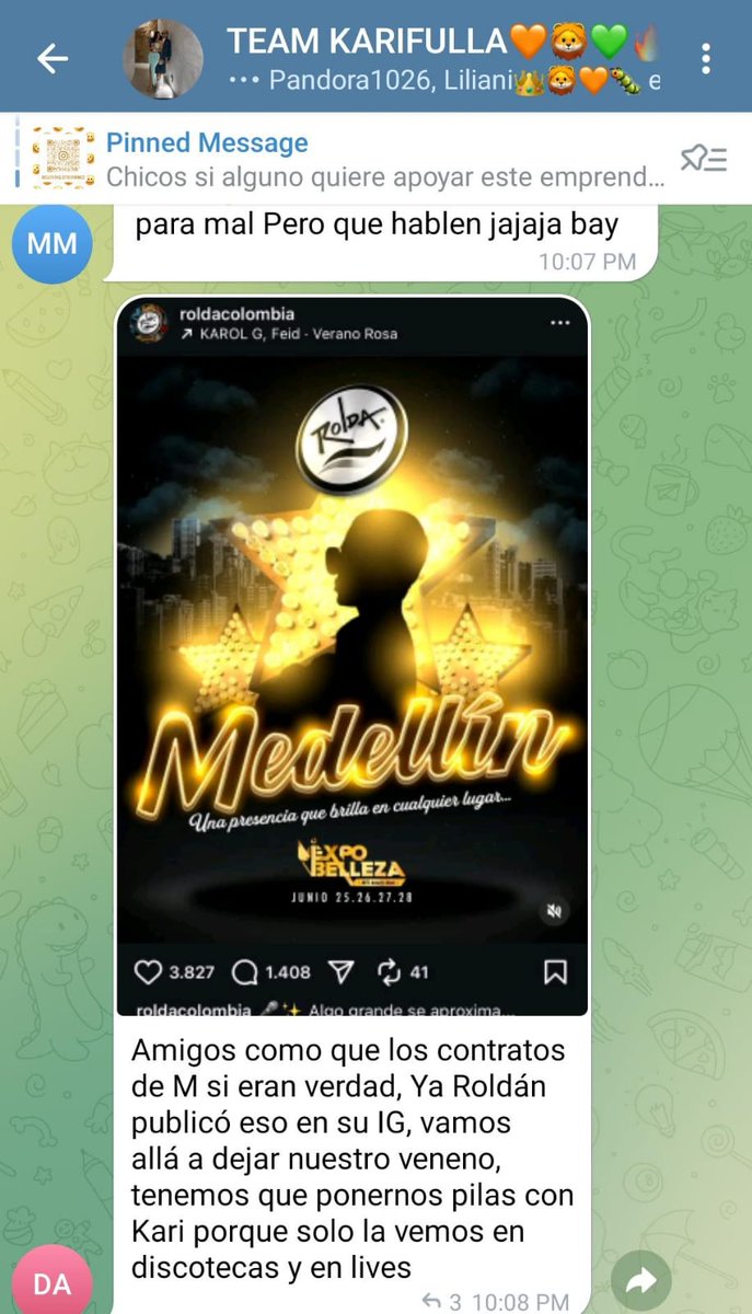 AndrelisManriq2's tweet photo. Que anden más pendiente de Melissa que de votar por su intento de cantante solo significa que son más fans que nosotros. Gracias por ayudarnos a subir las interacciones queridos!!! 
🤭🤌😝 #PandillaGate https://t.co/Tqes14rJD9