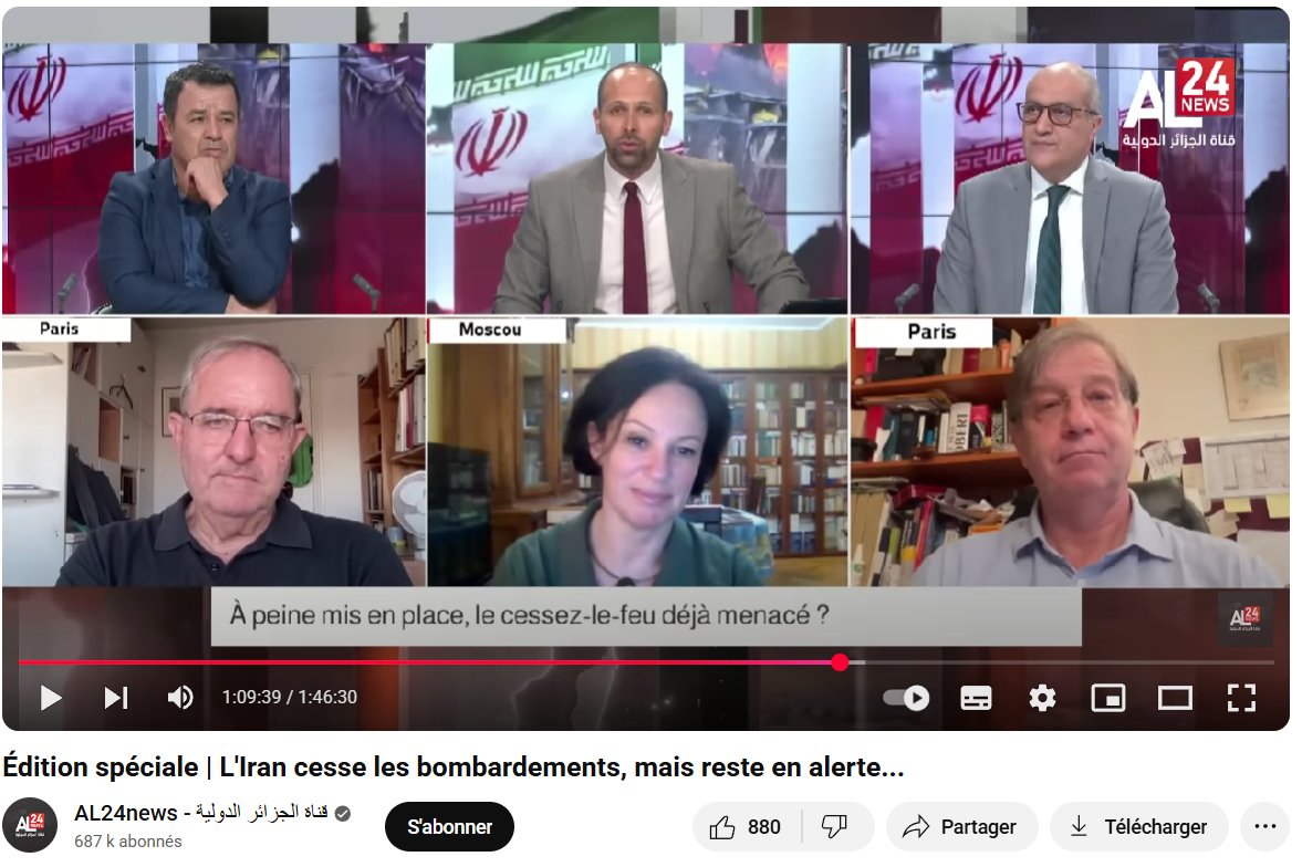 bechet-golovko (@bechetgolovko) on Twitter photo Ma participation hier soir sur <a href="/AL24Francais/">AL24News Français</a> à l' édition spéciale | L'#Iran cesse les bombardements, mais reste en alerte...
#Russie, #Israel, #Trump et que reste-t-il du droit international? Quelques éléments de réflexion
youtube.com/watch?v=Vtc9GA… Ma participation hier soir sur <a href="/AL24Francais/">AL24News Français</a> à l' édition spéciale | L'#Iran cesse les bombardements, mais reste en alerte...
#Russie, #Israel, #Trump et que reste-t-il du droit international? Quelques éléments de réflexion
youtube.com/watch?v=Vtc9GA…