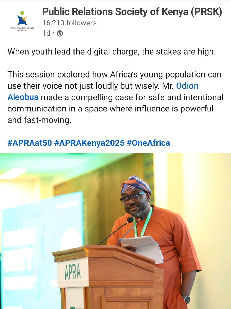 odionmatics's tweet image. Thank you Public Relations Society of Kenya (@prskkenya) for your warm hospitality and exceptional hosting. I truly appreciate the gracious welcome. Asante Sana.