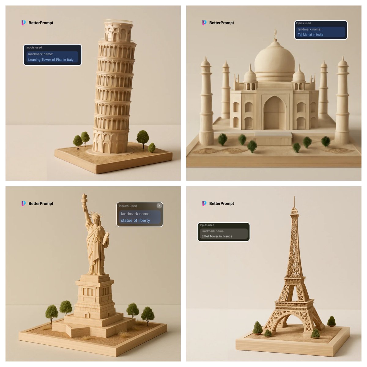 BetterPromptme's tweet photo. Type the name of any landmark 🌍
BetterPrompt creates stunning visuals from it fast and easy.
Perfect for travel content, design ideas, or pure inspiration.
👉 https://t.co/QN44xlcmju
#Prompt #BetterPrompt #LandmarkPrompt #AIGenerated #TravelInspo #CreativeAI https://t.co/MsCpyKzahb