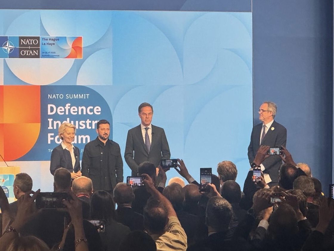 It was an honour to present the ⁦<a href="/NATO/">NATO</a>⁩ Summit Defence Industry Forum, underlining the partnership between NATO, industry &amp; EU &amp; solidarity with Ukraine.