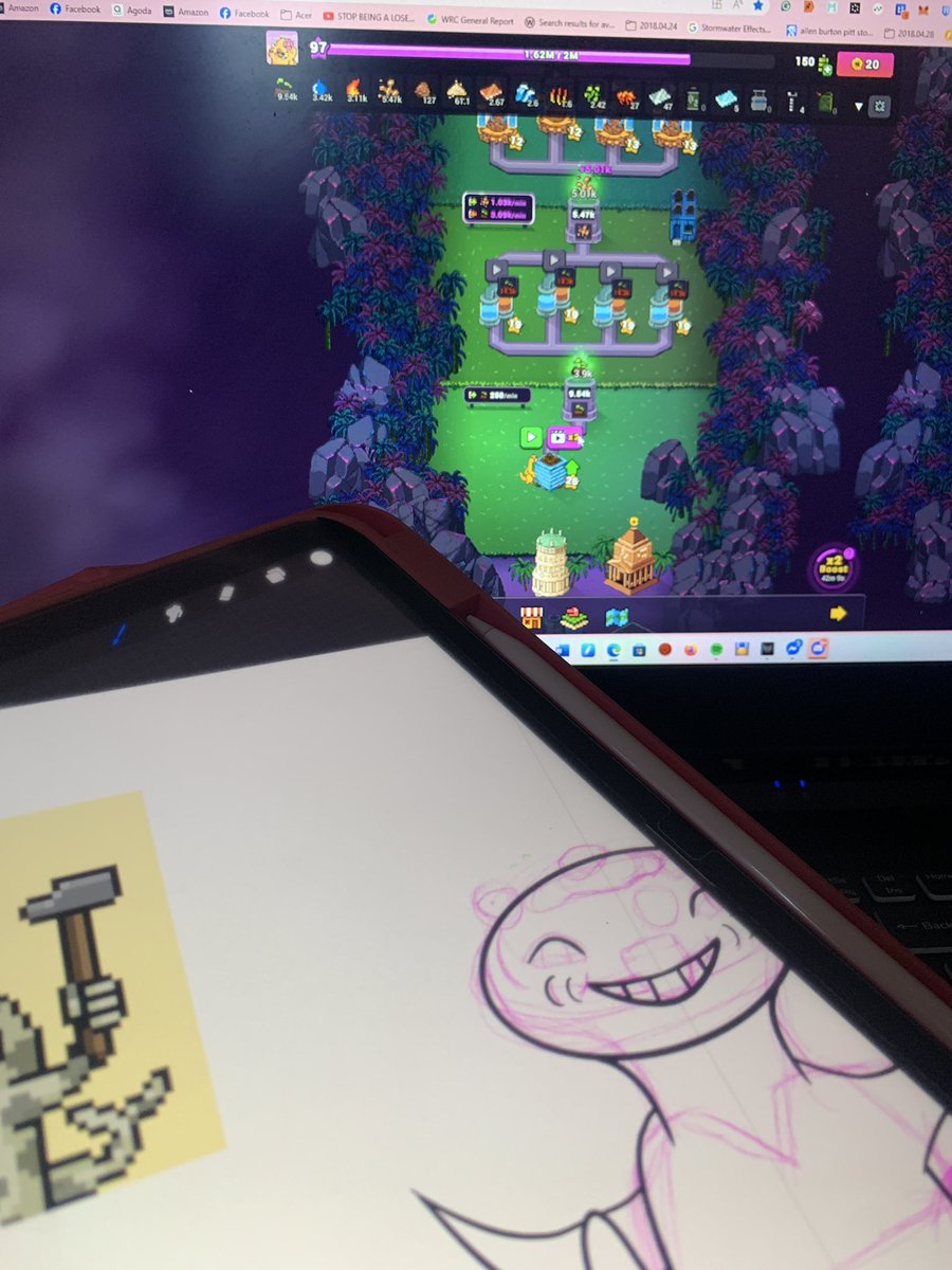 Playing craftworld while doing dyno art 💗 

<a href="/Kind_HQ/">KIND</a> x <a href="/AngryDynomites/">Angry Dynomites Lab 🦖</a>