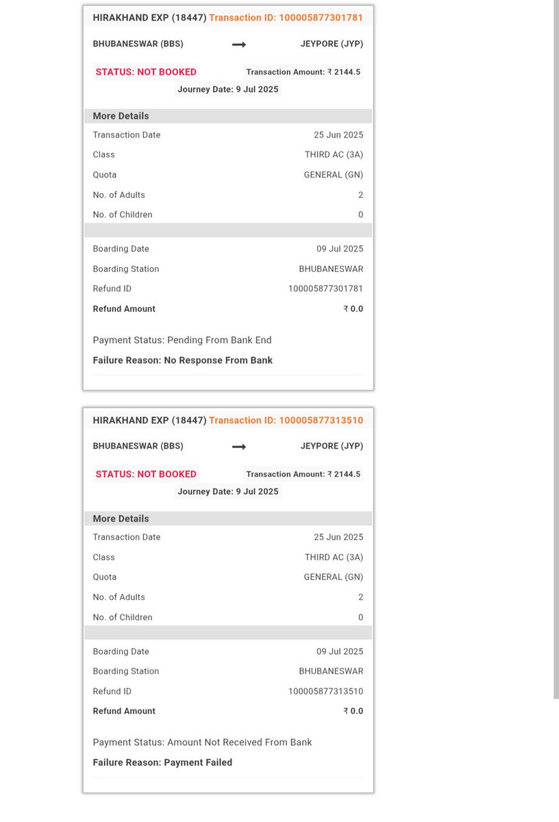 StorytellerSany's tweet photo. @IRCTCofficial Money deducted Twice but still I wasn't able to book tickets, when the available seats are more than 140. 
I know I will get the refund but what's the use if I get it after 3 days and by then there would be no available seat???? https://t.co/d7cayIWEsJ