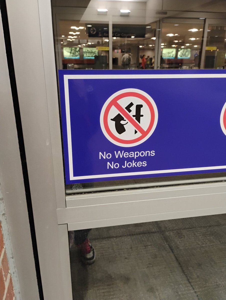 I'm surprised they let me in the airport ngl