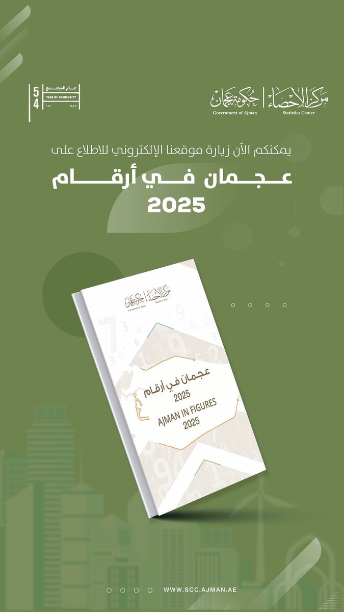 مركز عجمان للإحصاء tweet media