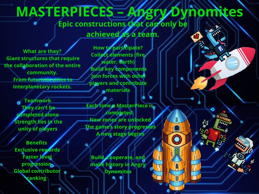 MasterPieces in Angry Dynomites 🛠️🔥
Epic constructions only achieved as a team 🤝
Collect, build, and collaborate with others 🌍
Earn rewards 🎁, unlock new zones 🗺️, and make history 📖
 Ready to be part of something huge? 🚀preview.craft-world.gg <a href="/Kind_HQ/">KIND</a>