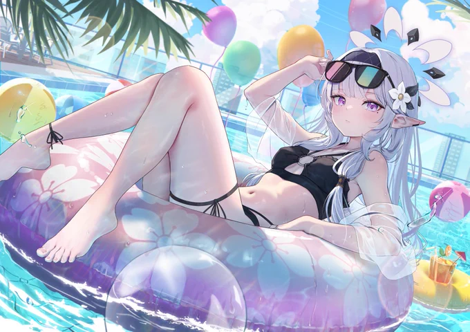 #ブルアカ 수영복 히마리