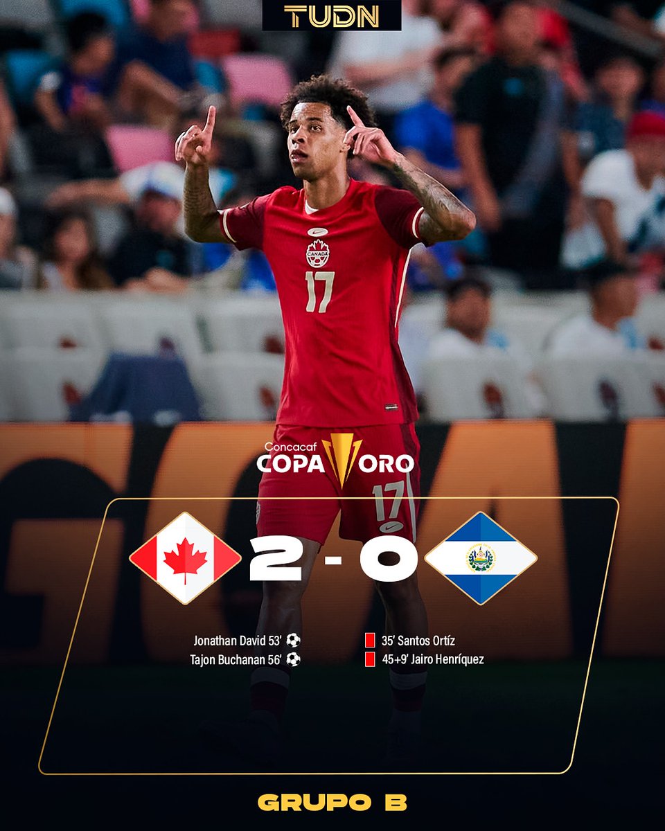 🚨 ¡CANADÁ Y HONDURAS ESTÁN EN LOS CUARTOS DE FINAL DE LA COPA ORO! 🤩🔥🏆

📺 Recuerda que la #CopaOro se vive en tu #VeranoFutbolero a través de TUDN 🤩