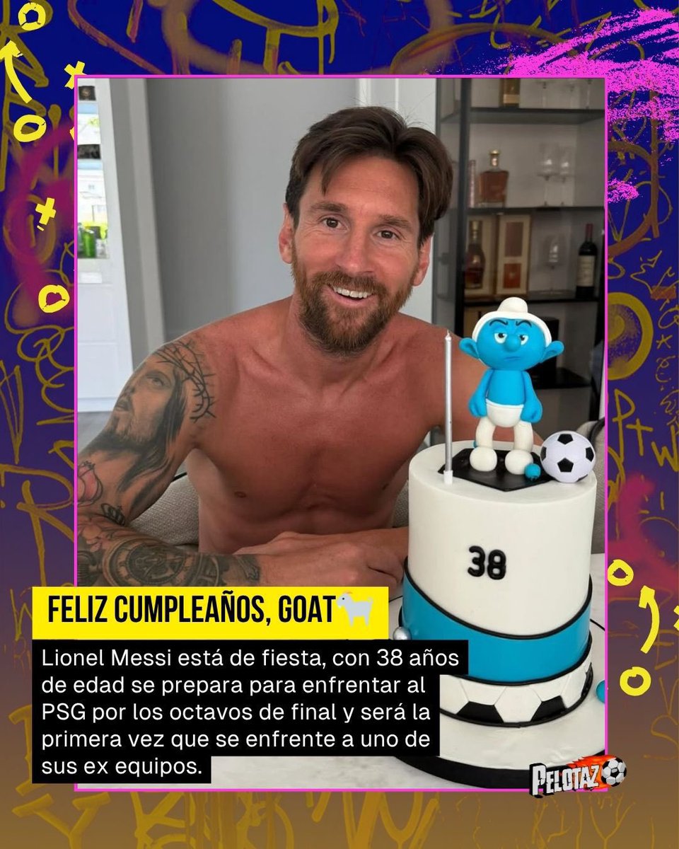 🎉 ¡Messi cumple 38 años!
Y lo celebra a su manera: enfrentando al PSG en el Mundial de Clubes.
Primer duelo ante su exequipo… justo el día en que el fútbol lo celebra.
✨🐐 ¡Gracias por seguir escribiendo la historia, Leo!

#Messi #GOAT #FelizCumpleMessi #MundialDeClubes