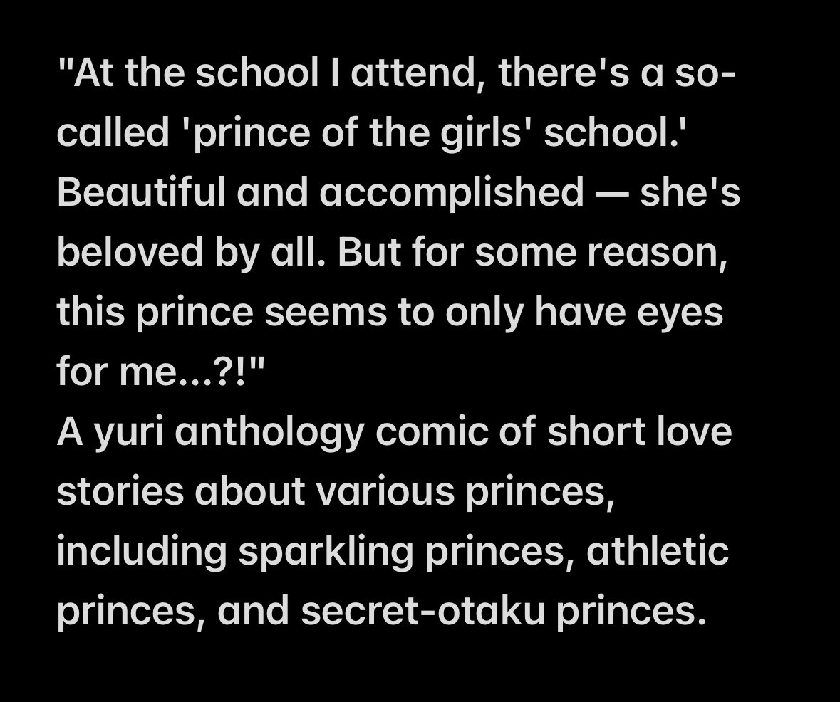 ♡ The Prince of the Girls’ School Seems to Only Have Eyes for Me Yuri Anthology Comic/女子校の王子様は私しか眼中にないらしい 百合アンソロジーコミック
♥︎ #gltwt #yuritwt
