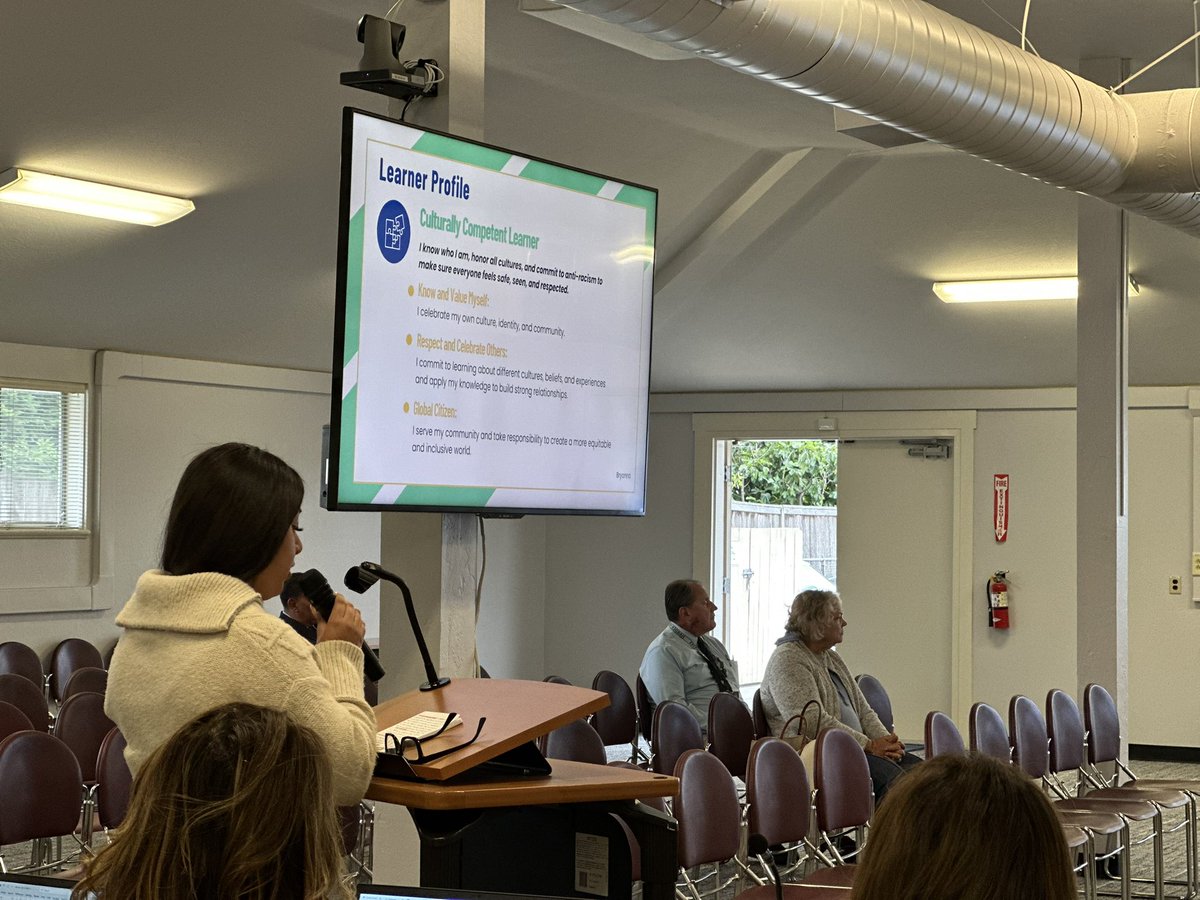 4 of our wonderful students joined Dr. Galvan tonight to deliver a presentation to the Board of Trustees! The group spoke to the board about the Portrait of a Graduate, highlighting key competencies that were identified. Thank you Bryanna, Sienna, Cipi, and Elliott for helping to