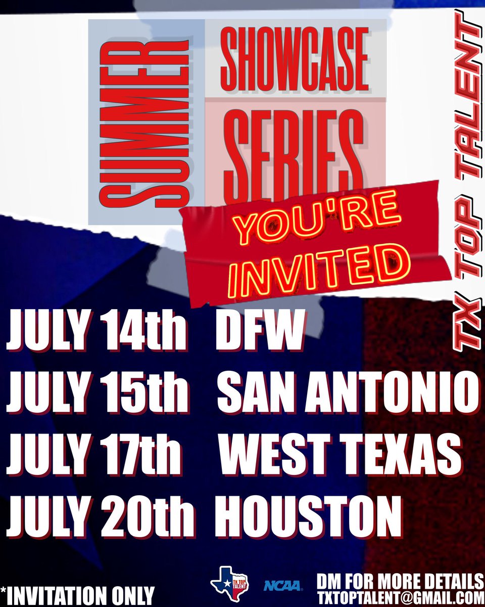 Thank you for the invite <a href="/TXTopTalent/">TX TOP TALENT</a> 

<a href="/CoachDeeLew/">Derrick Lewis Sr.</a> 
<a href="/CoachGainesRec/">CG Recruiting</a>