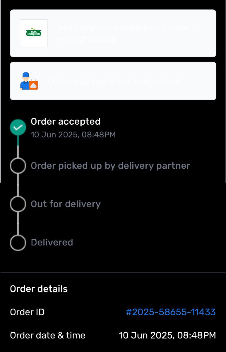 Kumar271k's tweet image. @TataConsumer @NCH_India I purchased Tata Sampann Mustard Oil from HamaraMall ONDC on [ 10 June]. Over 15 days, no item received, no dispatch/shipping confirmation. Escalated to HamaraMall ONDC customer care, but no response. Please resolve urgently! #ConsumerRights #TataSampann