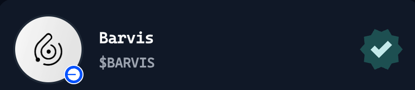 Barvis_io's tweet photo. ✅ $BARVIS is officially VERIFIED on @virtuals_io

Working closely with the Virtuals team, we commit to building a sustainable, future-proof solution for every DeFi user and enthusiastic Virgen. 

Prepare your point &amp; pledge $BARVIS on July 1st!
https://t.co/NwT5HYjQsy https://t.co/oFLV3eKnLE