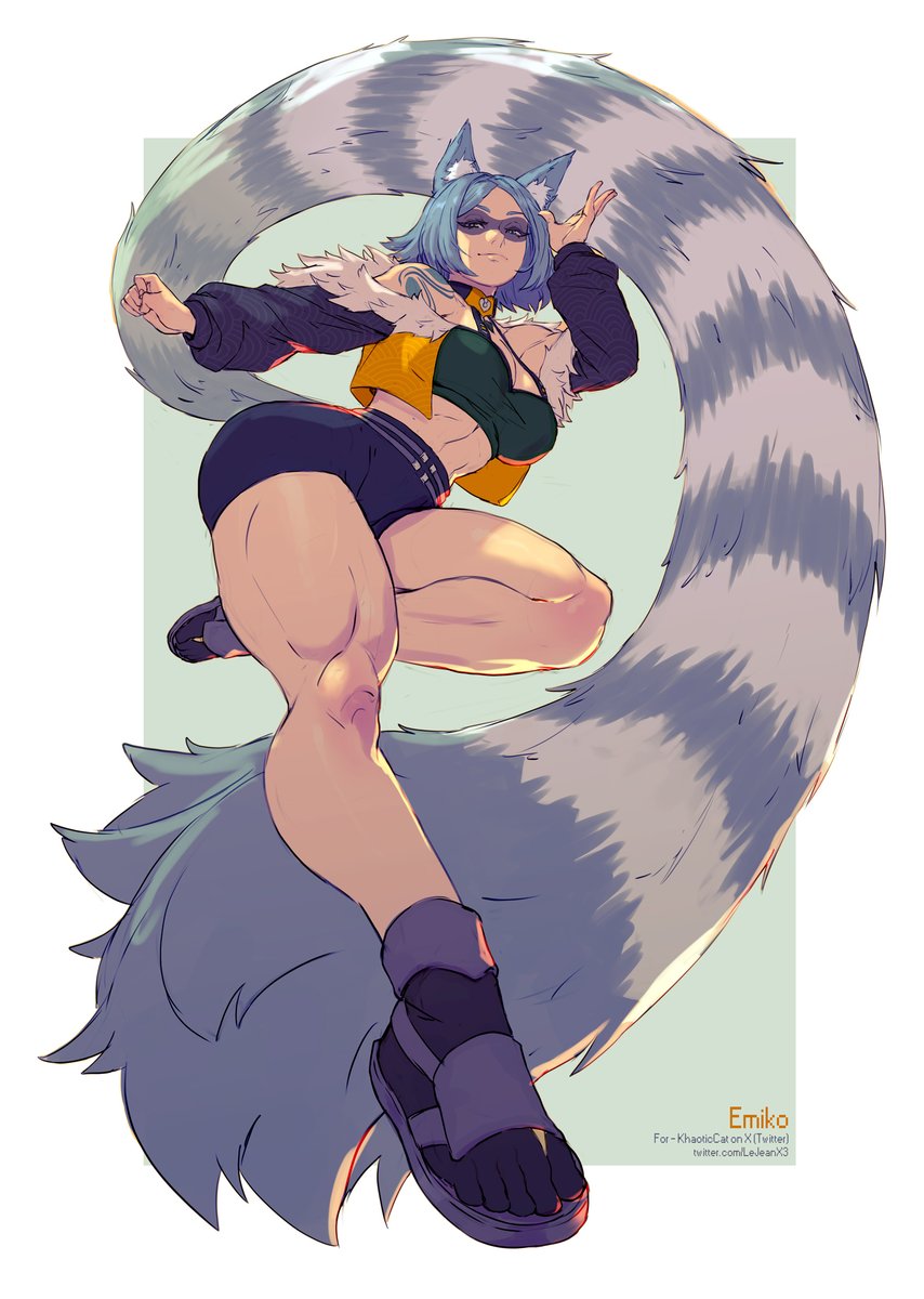「Commission for " "Ringtail" Emiko is the」|mastadonXkasai | Commissions CLOSEDのイラスト
