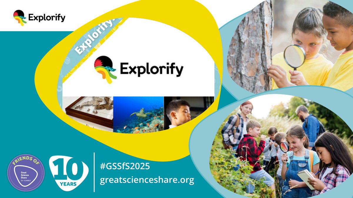 Explorify has supported teachers &amp; engaged primary pupils for years. We’re delighted that a suite of their resources are linked to #GreatGuidedEnquiries for #GSSfS2025. If you’re yet to explore, you can still do so here: tinyurl.com/extendwithexpl… 

Thank you <a href="/ExplorifySchool/">Explorify</a>