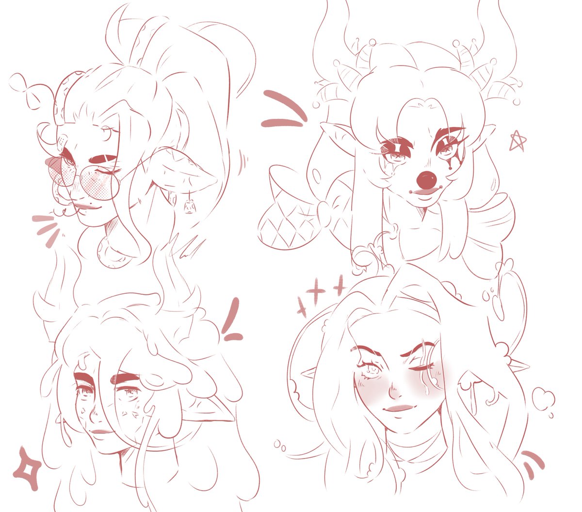 Eckyns's tweet image. Random Doodles 🌿🤡🦠🔥