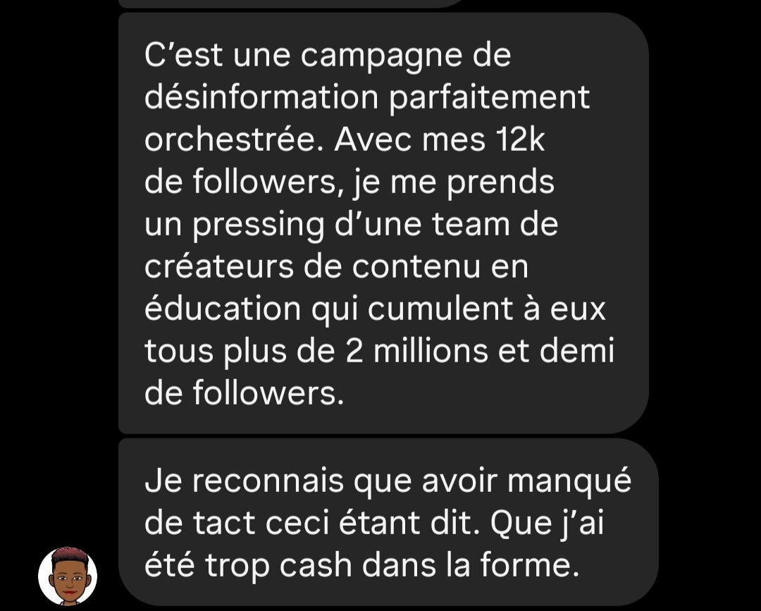 Vous vous souvenez du mafieux prof de maths ? Il a orchestré cette fois une campagne de cyberharcèlement avec d'autres influenceurs sur tiktok et instagram contre une prof d'histoire géo qui a osé critiquer leurs méthodes et désinformations.
Elle a besoin d'aide.