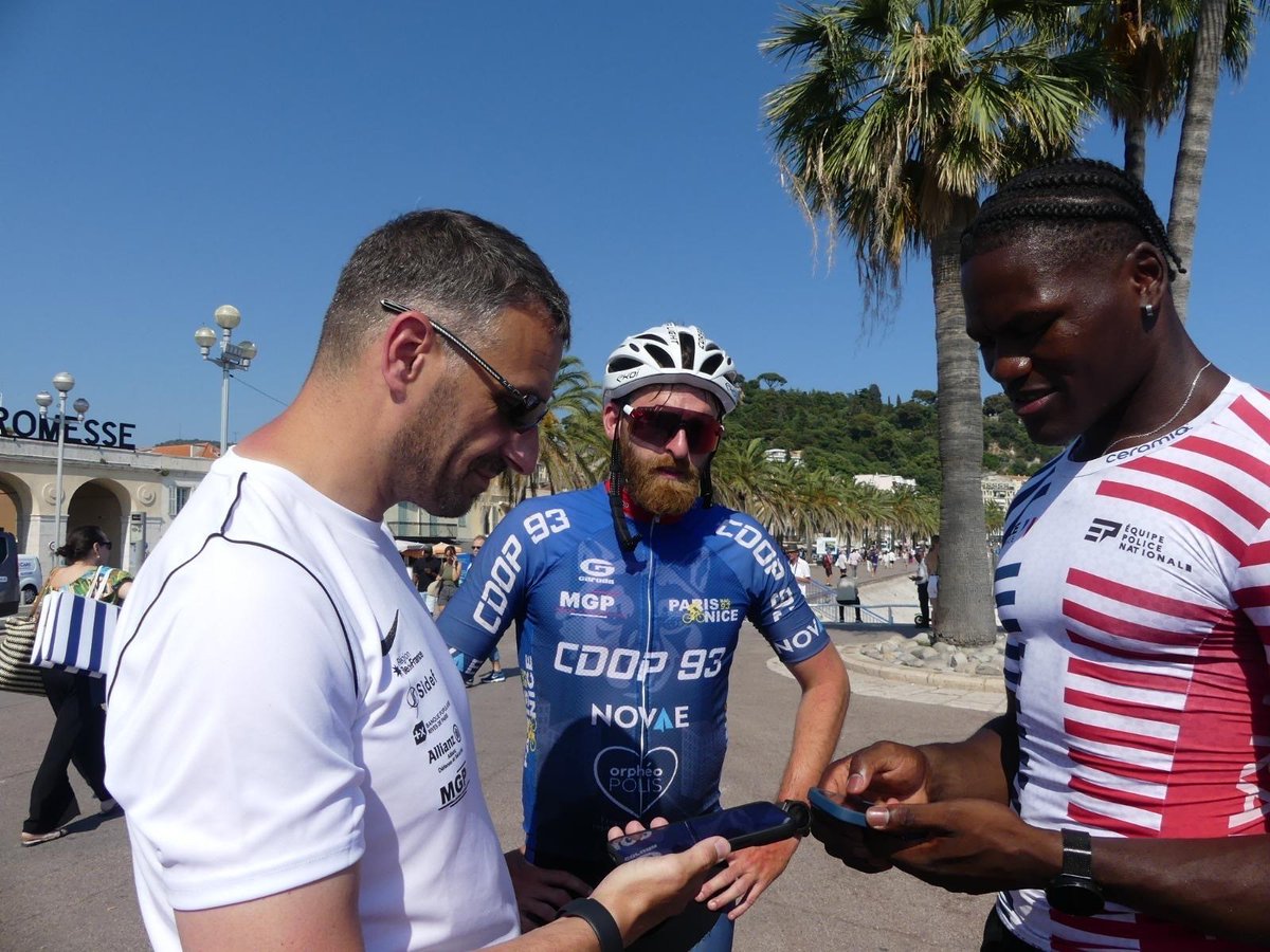 La MGP - la mutuelle des forces de sécurité (@mutuellemgp) on Twitter photo 🚴♂️ Du 13 au 19 juin, 11 policiers de la BAC 93 ont parcouru près de 1 000 km à 🚲 entre l’ENSP de Cannes-Écluse et Nice. Un acte de solidarité fort pour soutenir <a href="/Orpheo_polis/">Orphéopolis</a>, qui accompagne plus de 3 000 orphelins de policiers. La MGP est fière d’avoir soutenu cette initiative. 🚴♂️ Du 13 au 19 juin, 11 policiers de la BAC 93 ont parcouru près de 1 000 km à 🚲 entre l’ENSP de Cannes-Écluse et Nice. Un acte de solidarité fort pour soutenir <a href="/Orpheo_polis/">Orphéopolis</a>, qui accompagne plus de 3 000 orphelins de policiers. La MGP est fière d’avoir soutenu cette initiative.