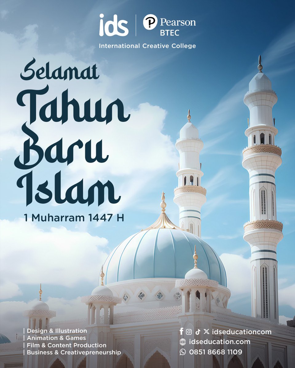 Selamat Tahun Baru Islam 1 Muharram 1447 H 🌙

Semoga jadi awal yang penuh berkah dan semangat baru untuk terus berkarya dan bertumbuh!

#TahunBaruIslam #1Muharram1447H #IDSBTEC