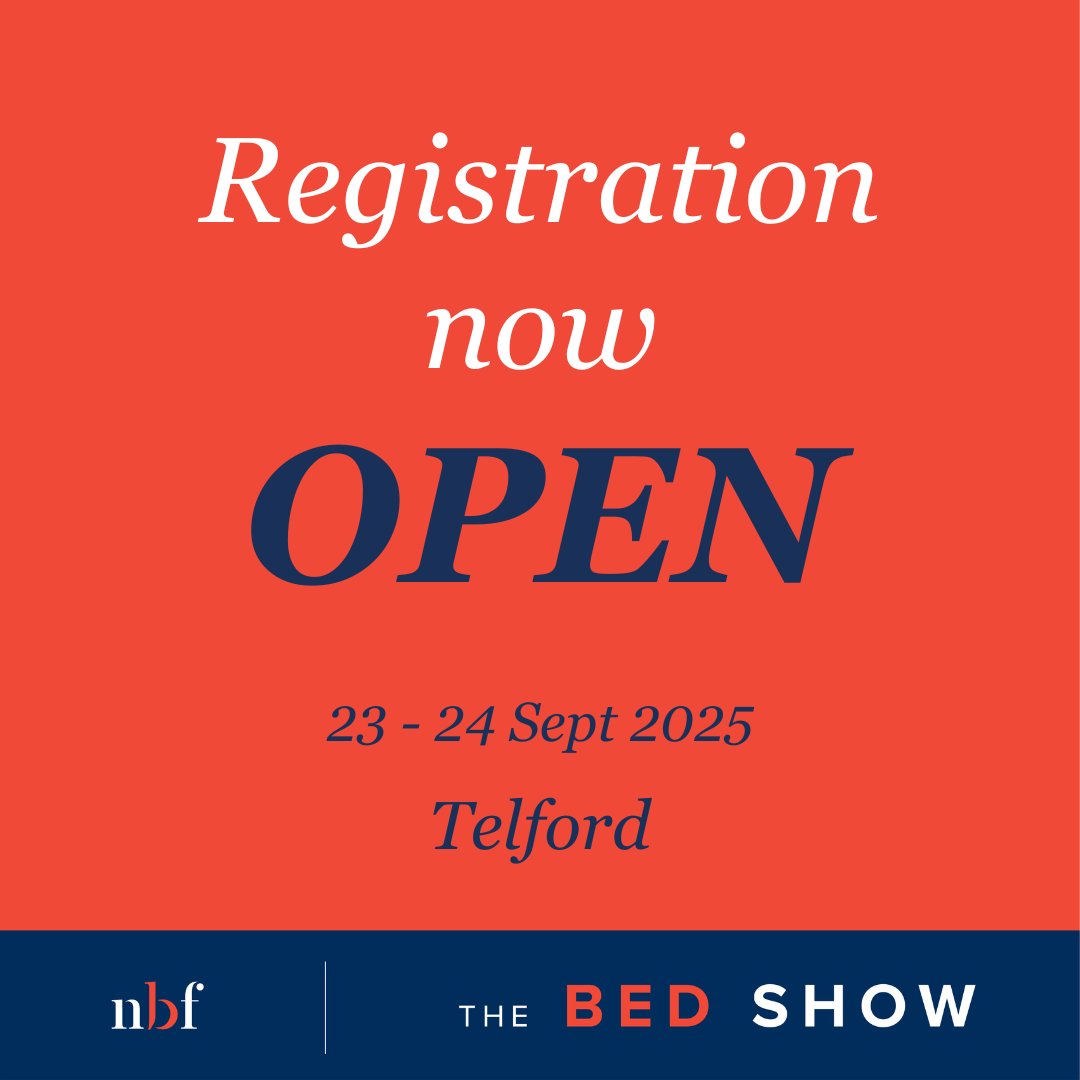 📢 NEWS:  Registration has opened for our 15th annual Bed Show at Telford International Centre, 23-24 September 2025.

➡️ Find out more about this year's event and register to attend: ow.ly/OaXv50WcQgv

#BedShow2025 #BedShow