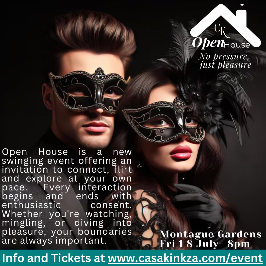 Don't miss out on the sexiest swingers event in Cape Town July 18 - 8pm
Info and tickets at casakinkza.com/event
#Swinging #Hotwife #Cuckold #Kinky #SexPositive