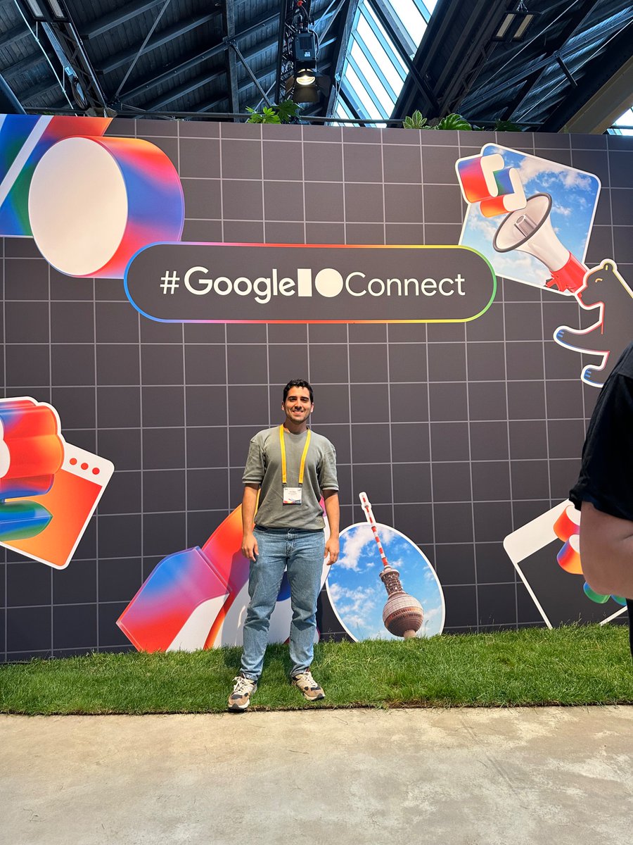 JamesBlasco's tweet photo. #GoogleIOConnect has started awesome! So many interesting content about AI. Great time to build your idea. If you are missing some Flutter content ping me and get ready to talk about it all day long 😆 #BuildwithGemini https://t.co/nhNuu7Wgdy