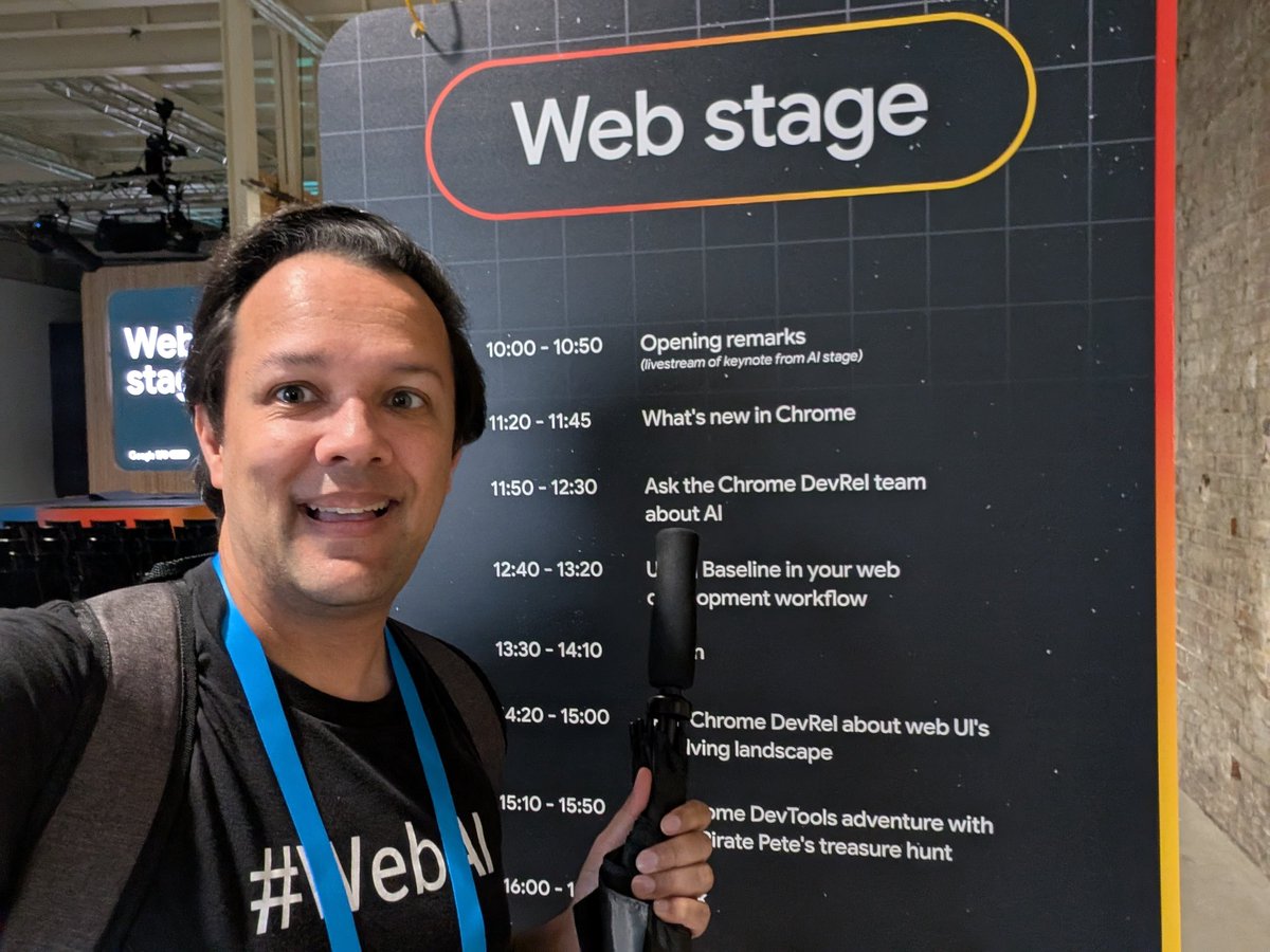 jason_mayes's tweet image. Did you just finish the keynote at #GoogleIOConnect Berlin? Hungry for more? Come on over to the Web track to hear about #WebAI (client side AI for zero inference costs, total privacy, and much more) - yes AI talks are not just on the AI stage! Hear from a great panel and the…