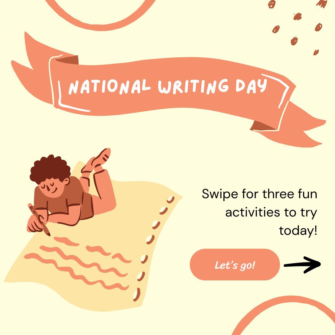 readingchest's tweet image. 📚✏️ It’s National Writing Day! Today’s the day to let imaginations run wild and pencils do the talking buff.ly/x1Pgj9p 

#nationalwritingday #lovewriting #lovereading #phonics #readinglife #readingchest