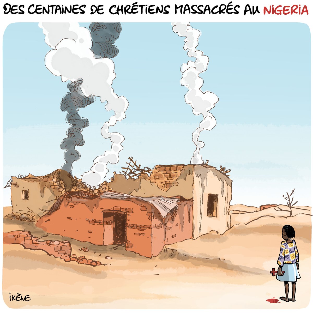 Ixène (@ixene_dessin) on Twitter photo Les églises brûlent et nous regardons ailleurs.
> <a href="/FChretienne/">Famille Chrétienne</a>
#Nigeria #Syrie #chretiens Les églises brûlent et nous regardons ailleurs.
> <a href="/FChretienne/">Famille Chrétienne</a>
#Nigeria #Syrie #chretiens