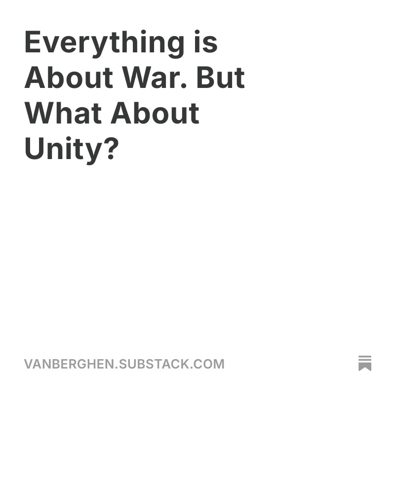 My New Article: Getting Inspiration from the Culture of Unity of Our Neighbours

Every time I open a news platform, it’s the same story: war, destruction, armament, sanctions, nuclear threats, punishment. We are living in what feels like a global war of attrition - not only on