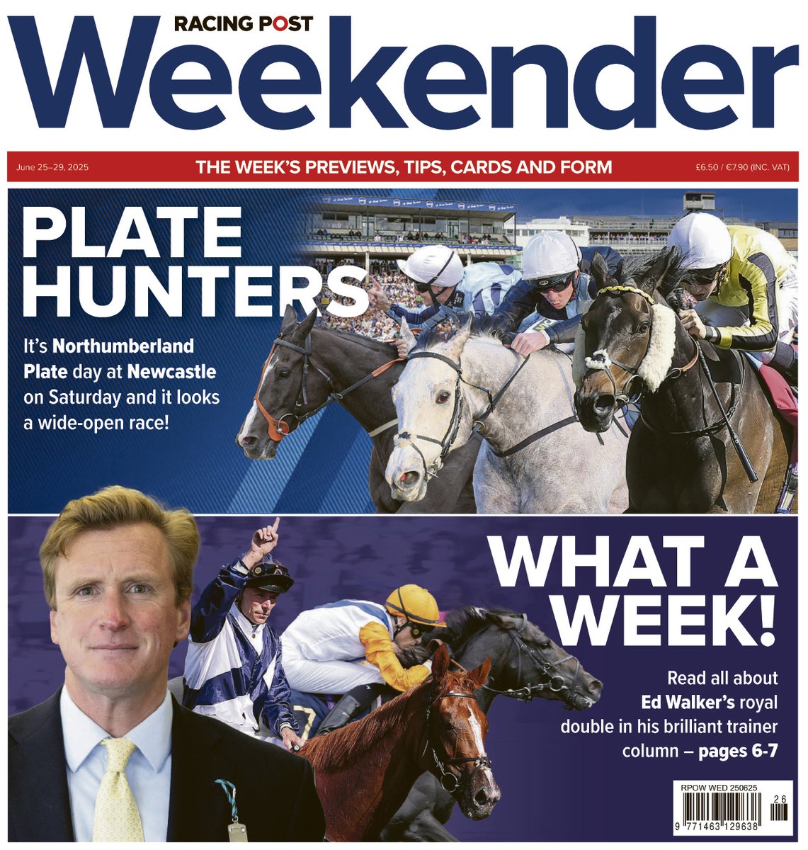 Weekender (@rpweekender) on Twitter photo Get ahead for the weekend with your <a href="/RPWeekender/">Weekender</a> - read the <a href="/edwalkerracing/">Ed Walker Racing</a> column; a stable tour with <a href="/johnsonhoughton/">Eve Johnson Houghton</a>; Tom Segal; Paul Kealy; <a href="/TBullenDogs/">Tony Bullen</a> and much much more. Out now! Get ahead for the weekend with your <a href="/RPWeekender/">Weekender</a> - read the <a href="/edwalkerracing/">Ed Walker Racing</a> column; a stable tour with <a href="/johnsonhoughton/">Eve Johnson Houghton</a>; Tom Segal; Paul Kealy; <a href="/TBullenDogs/">Tony Bullen</a> and much much more. Out now!