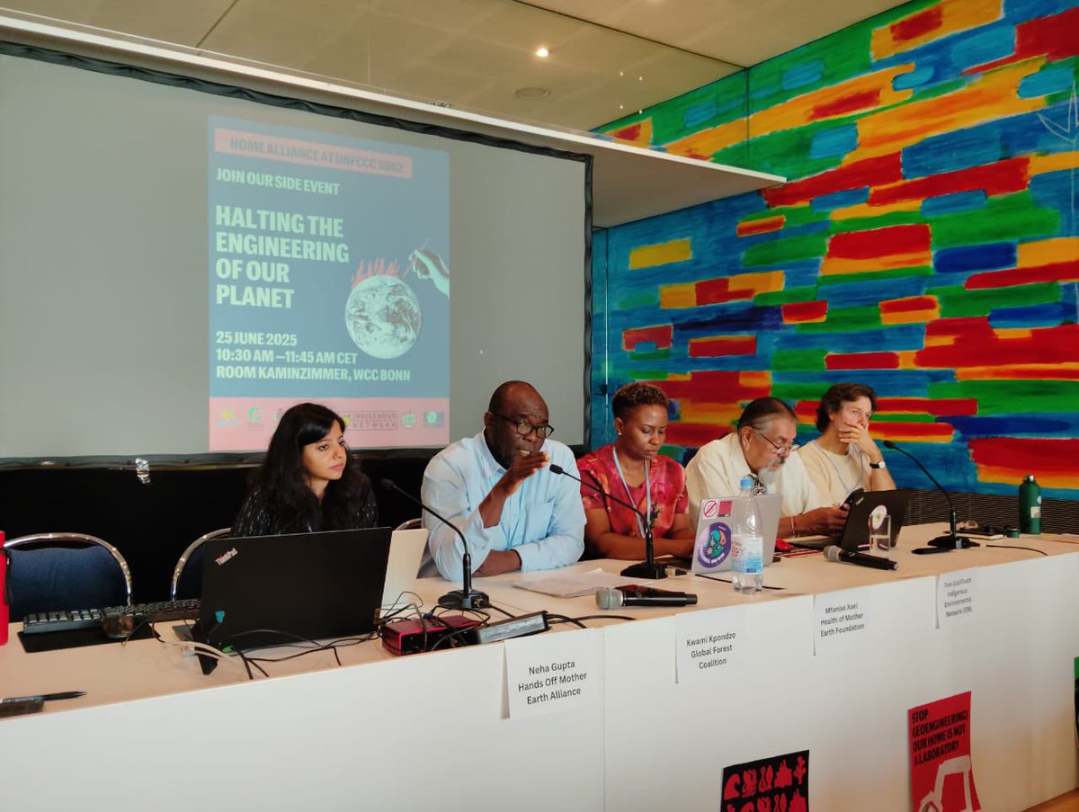 Climate Groups Condemn Geoengineering as Colonial Distraction at UN Talks newsghana.com.gh/climate-groups… via @News Ghana
Time to decolonize our sky!