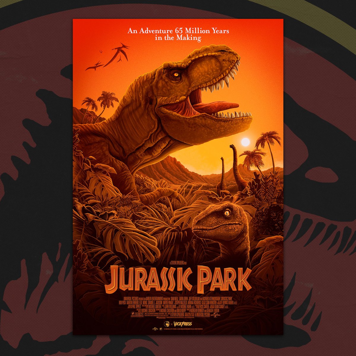 VicePressNews's tweet image. "Hold on to your butts"
Jurassic Park Movie Posters by Patrick Connan
Available now at Vice-Press.com/JurassicPark as part of our officially licensed, limited edition JurassicPark Collection