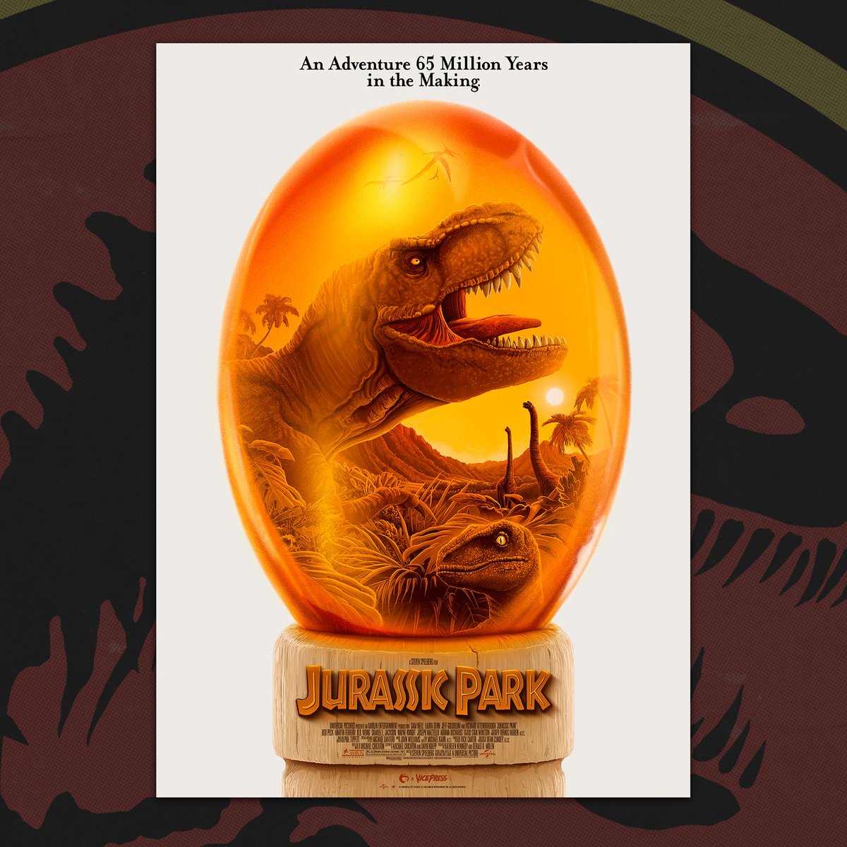 VicePressNews's tweet image. "Hold on to your butts"
Jurassic Park Movie Posters by Patrick Connan
Available now at Vice-Press.com/JurassicPark as part of our officially licensed, limited edition JurassicPark Collection