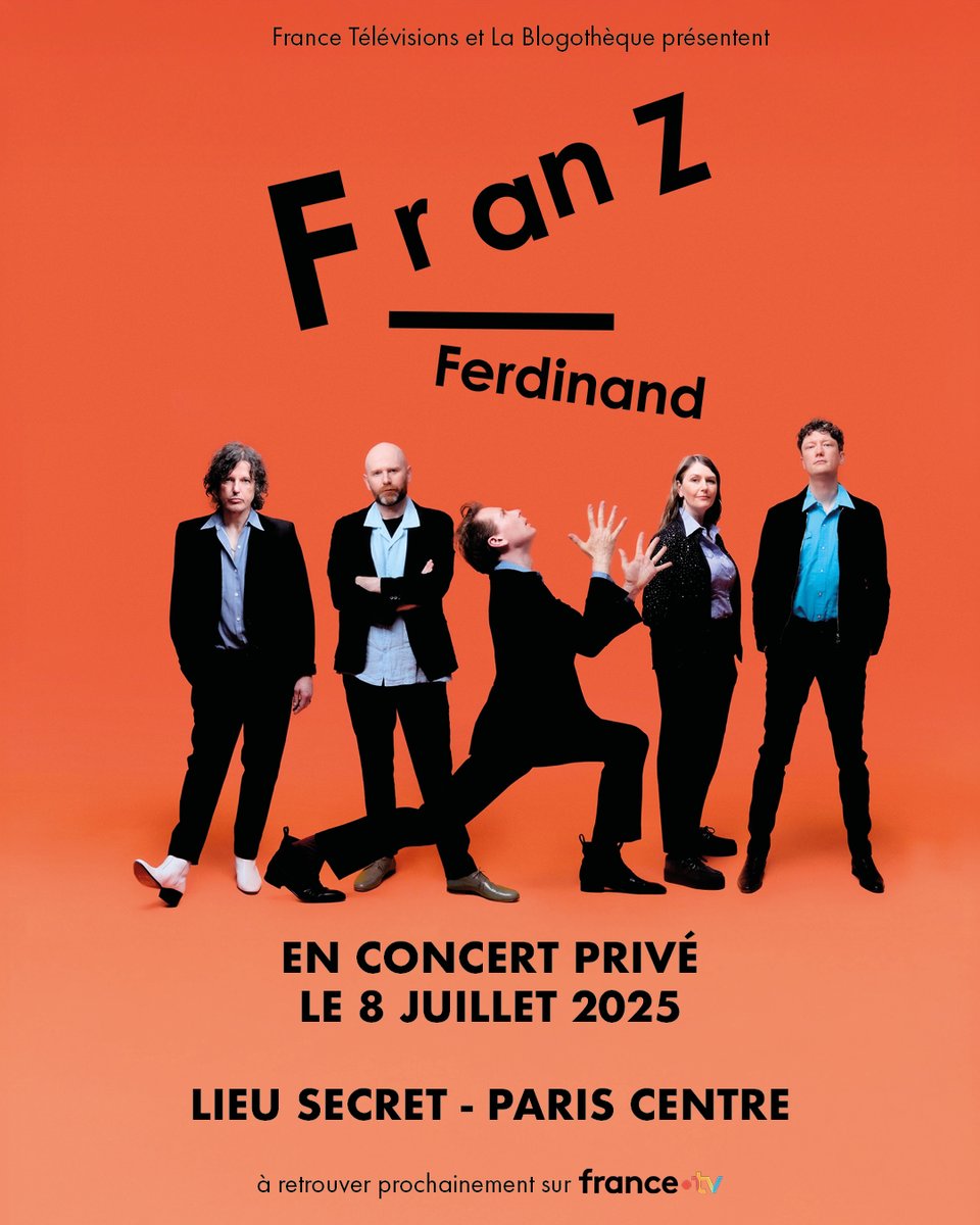 Blogotheque (@blogotheque) on Twitter photo We’re inviting <a href="/Franz_Ferdinand/">Franz Ferdinand</a> to play an intimate show in Paris on July 8th, wanna come?
Click this link to win invitations: bit.ly/FranzFerdinand…
Draw takes place on July 2nd and the lucky winners will be emailed.
Coming soon on <a href="/francetvculture/">france.tv culture</a>
cc <a href="/DominoRecordsFr/">Domino France</a> We’re inviting <a href="/Franz_Ferdinand/">Franz Ferdinand</a> to play an intimate show in Paris on July 8th, wanna come?
Click this link to win invitations: bit.ly/FranzFerdinand…
Draw takes place on July 2nd and the lucky winners will be emailed.
Coming soon on <a href="/francetvculture/">france.tv culture</a>
cc <a href="/DominoRecordsFr/">Domino France</a>
