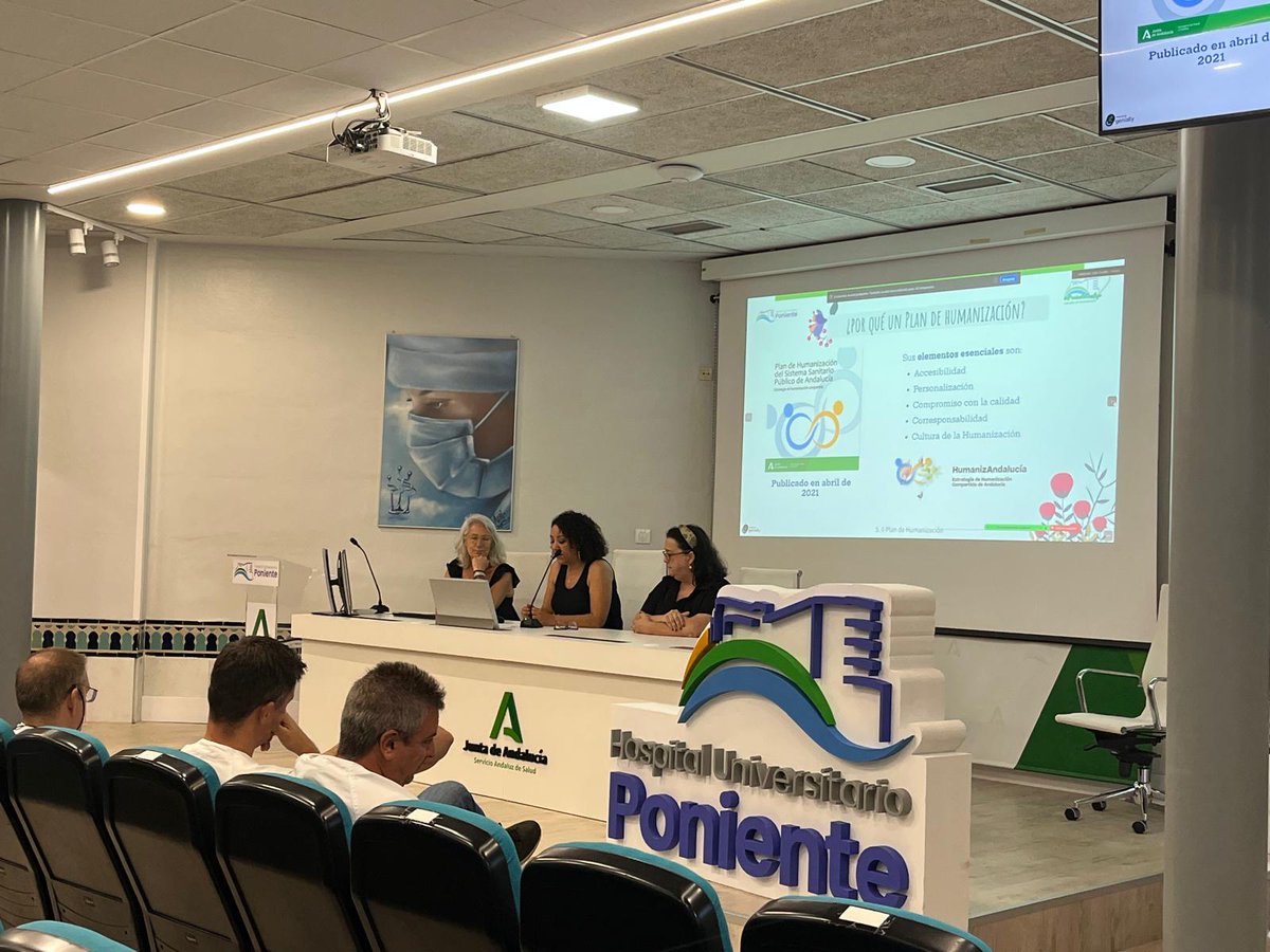 Hospital Universitario Poniente (@huniv_poniente) on Twitter photo Sesión Clínica en el #HUnivPoniente, en la que se ha presentado el Plan de Humanización y el Plan de Participación Ciudadada
#SomosPoniente
<a href="/saludand/">Consejería de Salud y Consumo</a> <a href="/HumanizAndal/">HumanizAndalucía</a> <a href="/AlmeriaJunta/">AlmeríaJunta</a> <a href="/peacro/">PEDRO ACOSTA</a> <a href="/CheloArtero/">Chelo Artero</a> <a href="/maiesmo/">Maite Estévez</a> <a href="/Salvamaroto/">Salva Maroto</a> <a href="/juanbelmena/">Juan de la Cruz Belmonte Mena</a> Sesión Clínica en el #HUnivPoniente, en la que se ha presentado el Plan de Humanización y el Plan de Participación Ciudadada
#SomosPoniente
<a href="/saludand/">Consejería de Salud y Consumo</a> <a href="/HumanizAndal/">HumanizAndalucía</a> <a href="/AlmeriaJunta/">AlmeríaJunta</a> <a href="/peacro/">PEDRO ACOSTA</a> <a href="/CheloArtero/">Chelo Artero</a> <a href="/maiesmo/">Maite Estévez</a> <a href="/Salvamaroto/">Salva Maroto</a> <a href="/juanbelmena/">Juan de la Cruz Belmonte Mena</a>