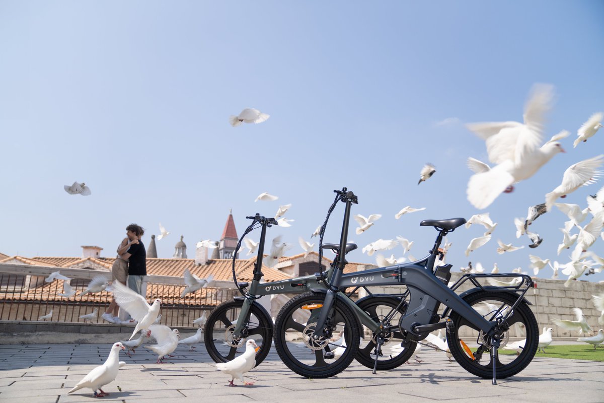 DYUofficial's tweet photo. While wars rage, we choose to pedal towards peace. ๐ค๐The DYU T1โs clean power & torque-sensor assist unite friends, fuel sustainable development, and ride us toward peace. ๐ฒโจhttps://t.co/DADO9KoEBq
#Peace #EU #Sustainability #FriendshipGoals #dyu #ebike https://t.co/5yH36bK2Sp
