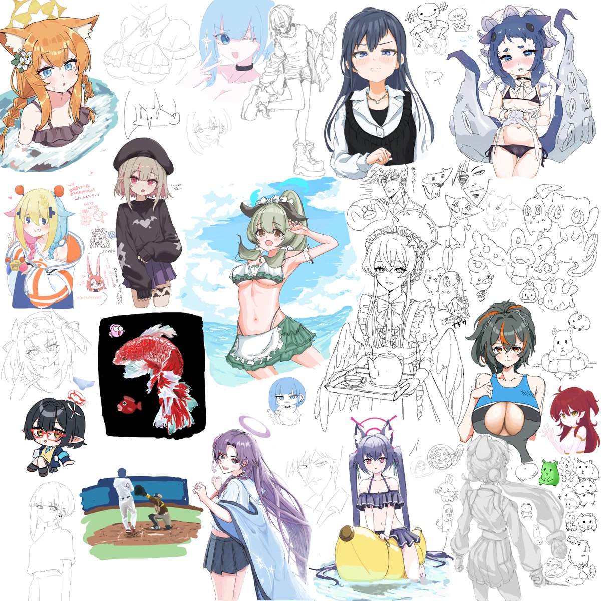 WAYAnut's tweet image. 絵チャでした！
𝑩𝑰𝑮 𝑲𝑨𝑵𝑺𝑯𝑨👏👏👏