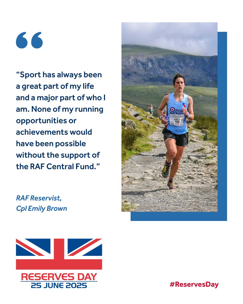 It’s #ArmedForcesWeek and today we celebrate the dedication of our reserve force. 🇬🇧
Reservists give up their spare time, balancing civilian life with a military career. As the RAF's charity for sport, we proudly support the health &amp; wellbeing of RAF personnel, regular &amp; reserve.
