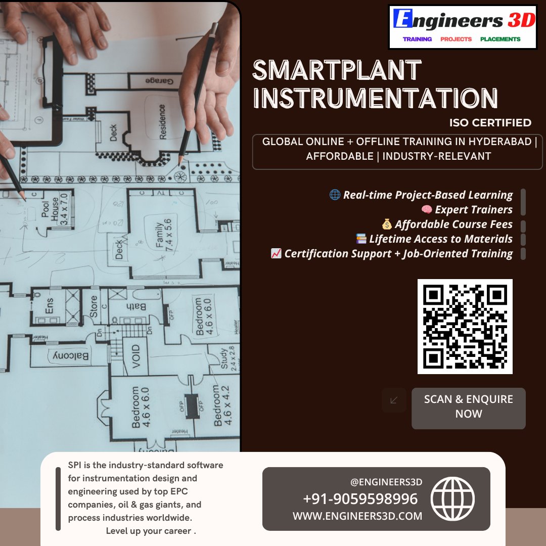 Engineers3d's tweet image. For the enquiry click the link - forms.gle/nvEEM6FcAcAMJq…
Dive into the future with Smart Plant Instrumentation! From precision piping to data-driven decisions⚙️💡 Let’s tech it to the next level! 🚀 #InstrumentEngineering #SmartPlant #AutomationNation #IndustrialRevolution4