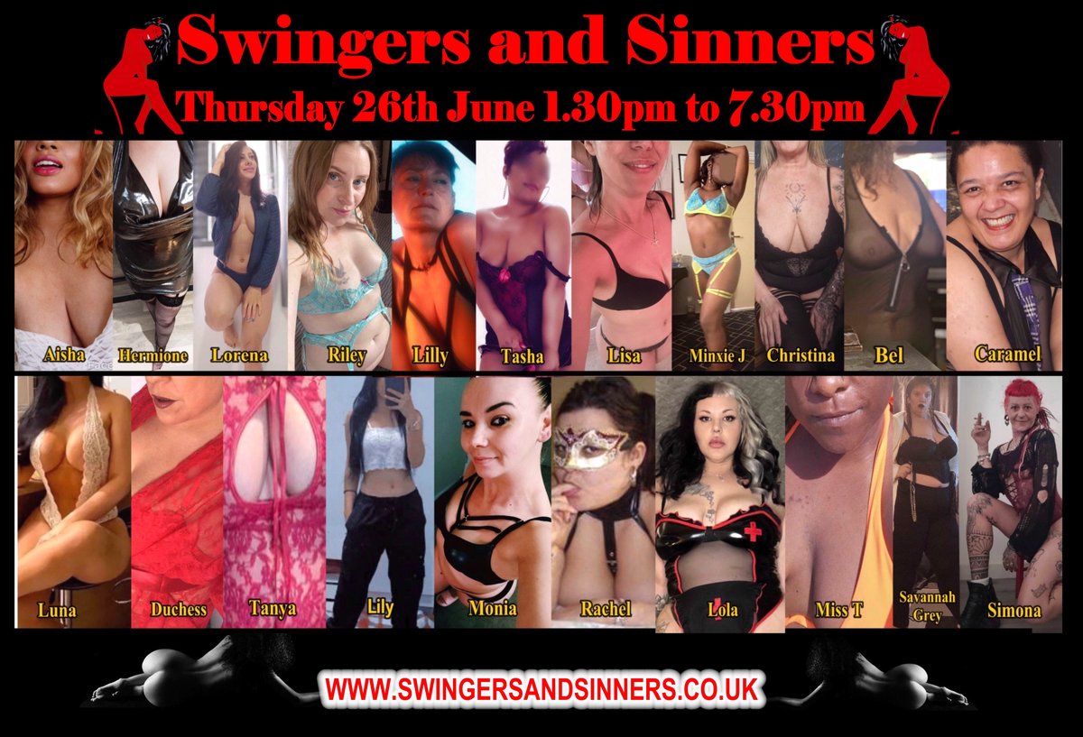 *Thursday 26th June - From 1.30pm to 7.30pm*  

We have a fabulous 20+  girl play party planned for tomorrow.  This week we welcome the return of Lilly who has been away on holiday for the last couple of months. Check out the below poster to see the full line-up of ladies who