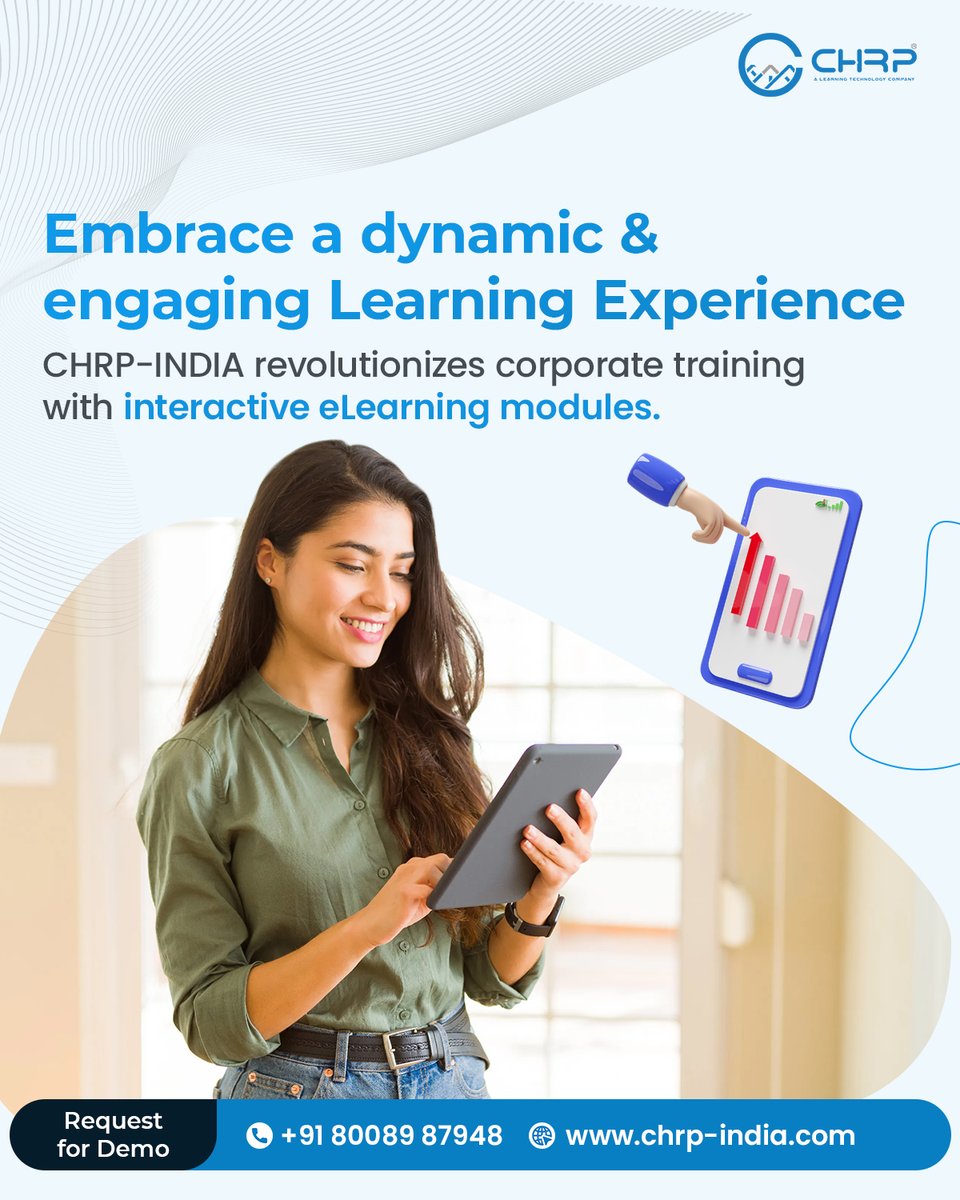 chrp_india's tweet image. Embrace a dynamic &amp;amp; engaging learning experience with @chrp_india🎯
Revolutionize corporate training through interactive eLearning modules that deliver results.

📧 reach@chrp-india.com | 🌐 chrp-india.com | 📱 +91 80089 87948

#chrpindia #elearningmodules #training