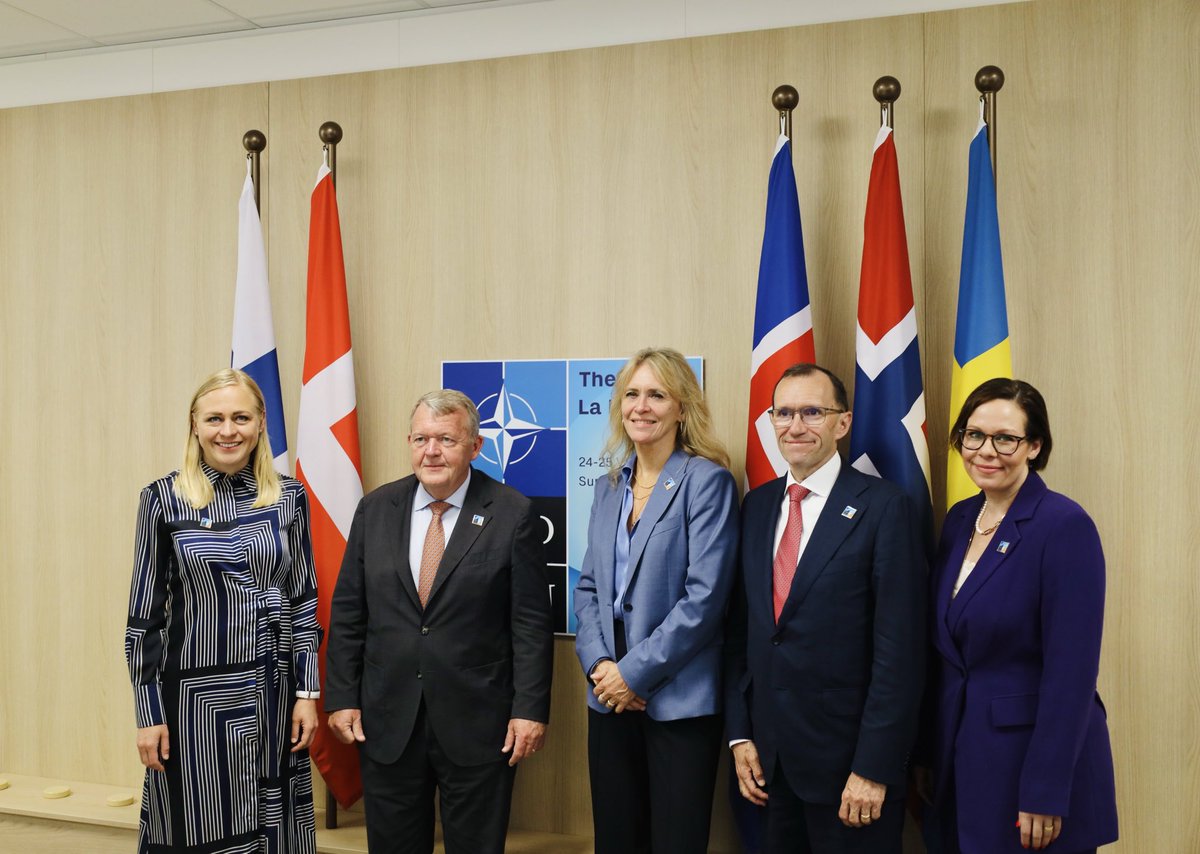 Nordic foreign ministers at the Nato Summit call for an immediate and unconditional ceasefire. We need continued support for Ukraine and increased pressure on Russia for it to stop its war of aggression in Ukraine. 

🇫🇮🇩🇰🇮🇸🇳🇴🇸🇪🇺🇦

Read our full statement:

um.fi/current-affair…