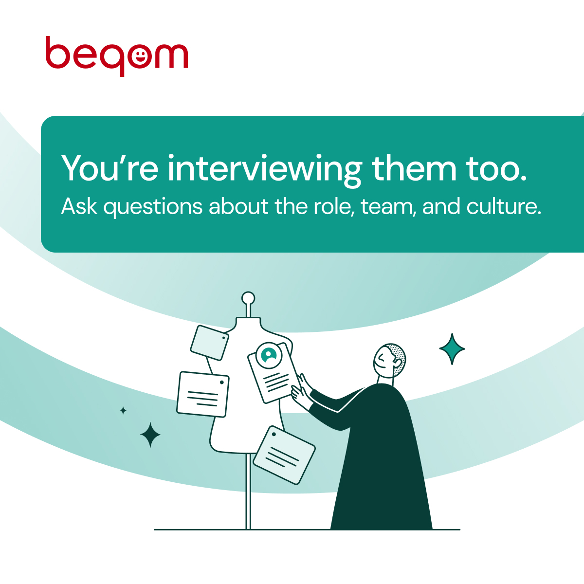 🔍 A job interview isn’t just about proving you’re the right fit—it’s also your chance to find out if the company is right for you!

#TalentAcquisition #Hiring #Recruitment #beqom #HR